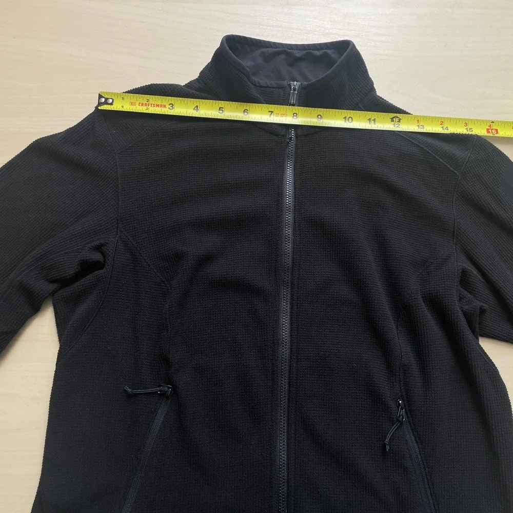 Arcteryx Women's Delta LT Jacket Zip Neck Pullover Black Waffle Grid Size Small - Picture 7 of 16